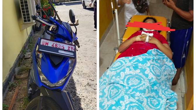 Kecelakaan Maut Antara Pemotor, Seorang Pelajar di Kota Lama Rohul Meninggal