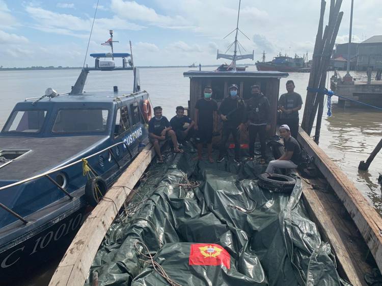 Tim Gabungan BC Bengkalis Gagalkan Penyeludupan Barang dari Malaysia