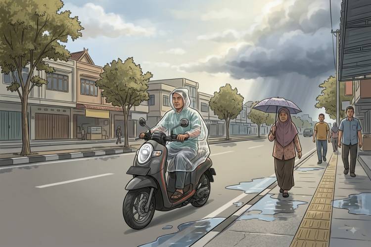 Cuaca Riau Hari Ini, Waspada Hujan Lebat dan Angin Kencang hingga Dini Hari