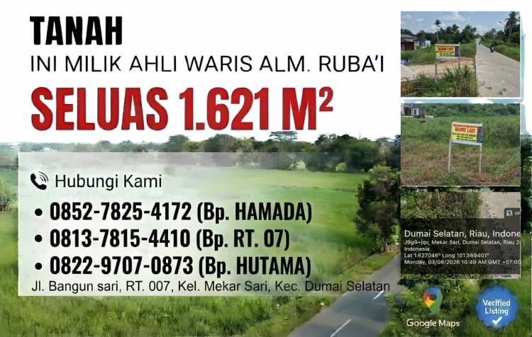 Ahli Waris H Ruba&rsquo;i Telusuri Sisa Tanah yang Belum Bersertifikat di Dumai