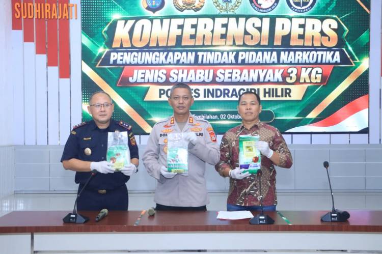 Kolaborasi Polres Inhil - Bea Cukai Tembilahan Ungkap 3 Kg Sabu, Sita Kapal KLM Mega Indah