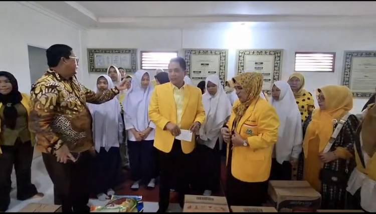 HUT ke-62 Golkar Dumai, Santuni Anak Yatim hingga Ziarah Makam Tokoh Partai
