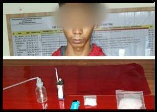 Warga Airmolek, Inhu Diciduk Polisi Simpan Sabu 4.53 Gram