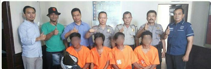 Empat Pelaku Curanmor Di Inhil Dijebloskan Penjara 