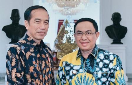 Bupati Inhil Sampaikan Proposal dan Permasalahan Perkelapaan ke Presiden Jokowi