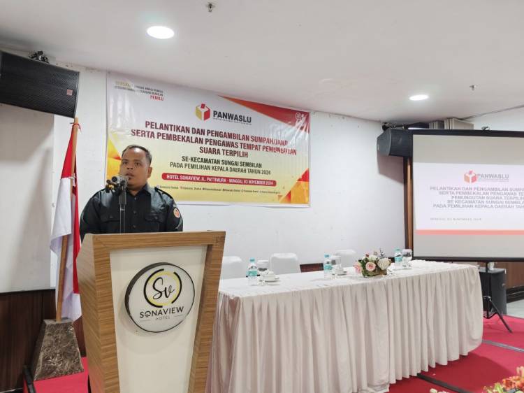 Bawaslu Kota Dumai Melantik 496 Pengawas Tempat Pemungutan Suara