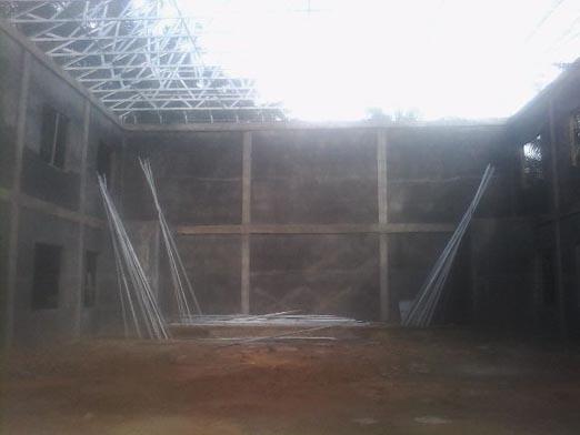 Dua Proyek Gedung Serbaguna BPMPD Pelalawan Terbengkelai 