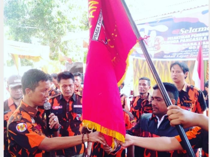 Abdul Kadir Lantik Pengurus PAC Pemuda Pancasila Dumai Timur