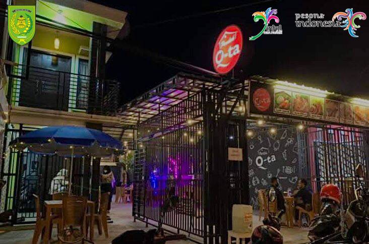 Pondok Q-Ta, Nongkrong dan Menikmati Sudut Kota Tembilahan Dari Atas